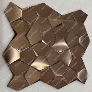3D Shape Metallic Decorative Mosaic Tile
