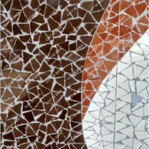 Abstract Design Handcut Broken Mosaic Tile