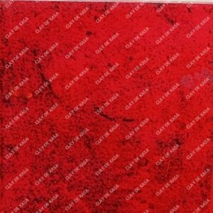 Dark Red Screen Printed Tile ST1017