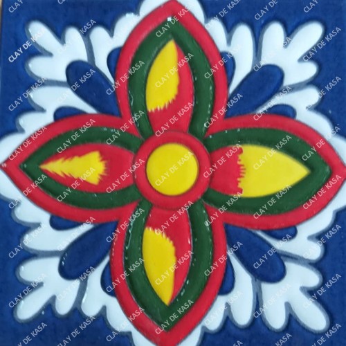 Decorative Handprinted Moroccan Tile Design HT7004