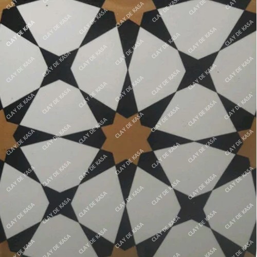 Decorative Handprinted Moroccan Tile Design HT7009