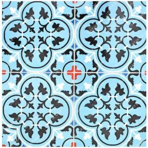 Decorative Handprinted Moroccan Tile Design HT7010