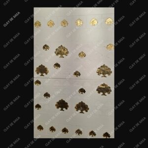 Golden Mural Beige Handmade Ceramic Highlighter Tile