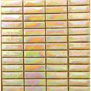 Iridescent Mother of Pearl KitKat Ceramic Handmade Tile