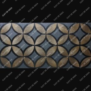 Metallic Grey Third Fire Decorative Highlighter Tile