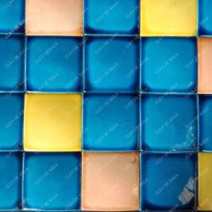 Mix Colored 3D Oval Square Ceramic Handmade Tile