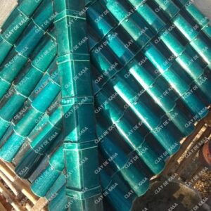 Moroccan Green Ceramic Glaze Roof Tile