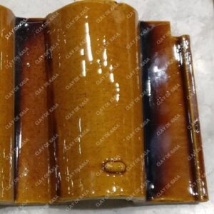 Mustard Yellow Color Ceramic Glazed Roof Tile